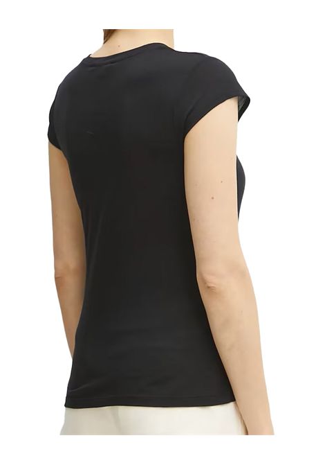 T-shirt Elisabetta Franchi donna MA00451E2110 nera girocollo ELISABETTA FRANCHI | T-shirt | MA00451E2110